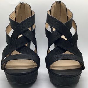 Black Platform shoes excellent condition size 10
